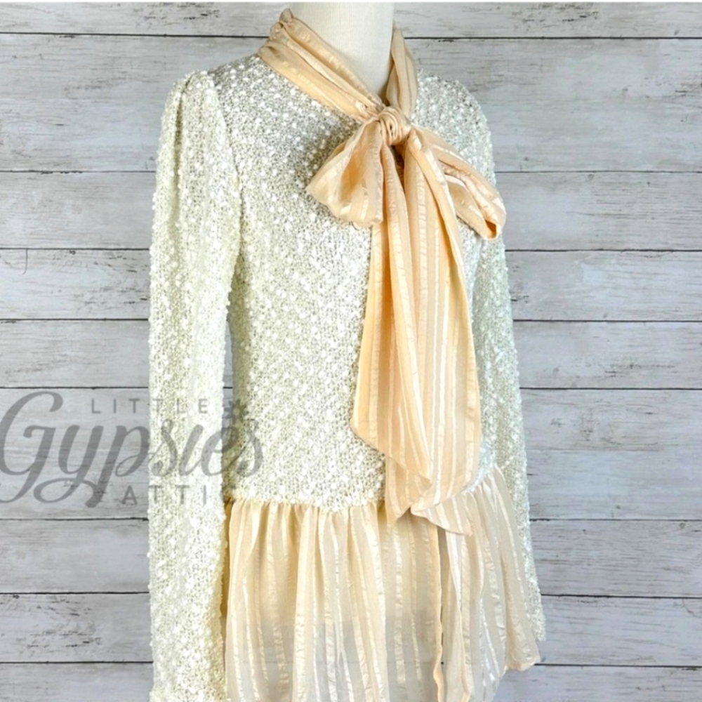 Classic Big Bow Peplum Tunic